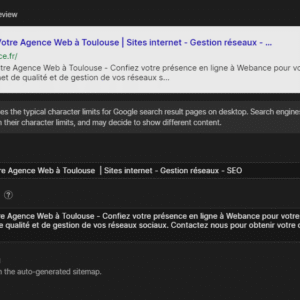 Auto-Generated Site Search Results Preview